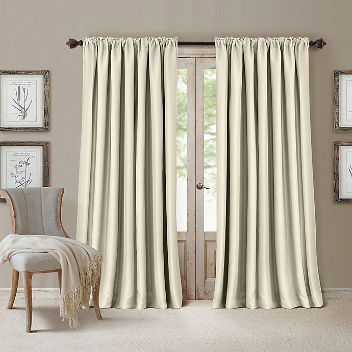 All Seasons Rod Pocket Room Darkening Window Curtain Panel (Single)