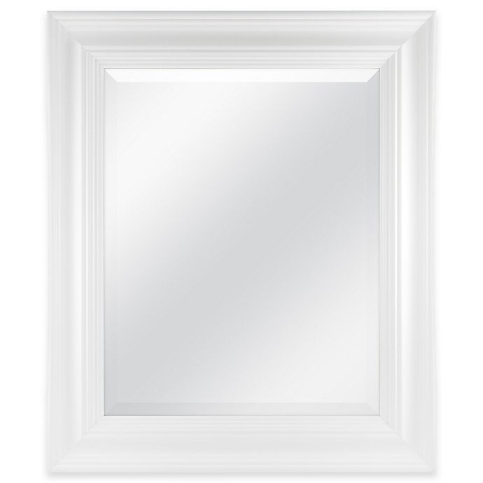 Normandy 21.5-Inch x 25.5-Inch Rectangular Mirror in White