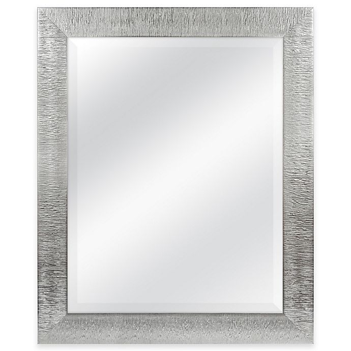 Rocco 27.5-Inch x 33.5-Inch Rectangular Mirror in Silver