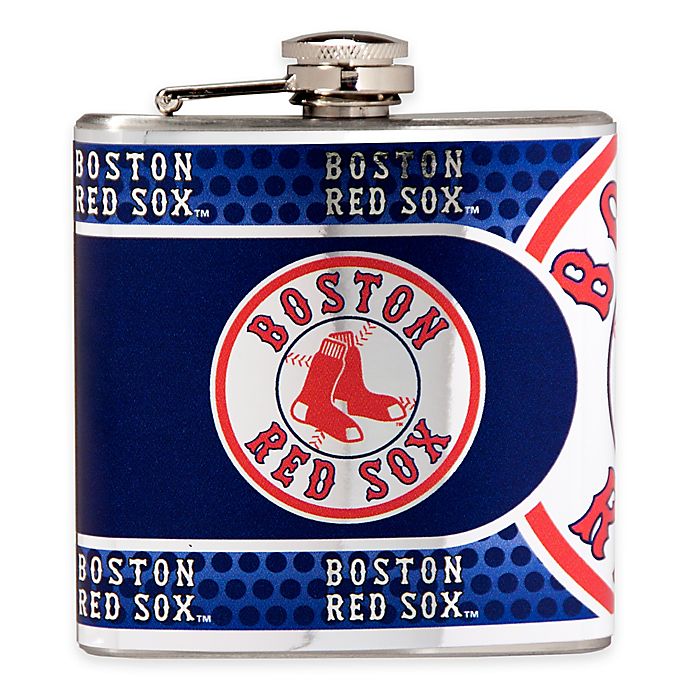Red Sox Flask D146 8oz Stainless Baseball The Green Giant Boston Fenway Park 