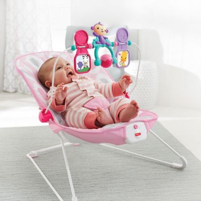 fisher price baby bouncer pink