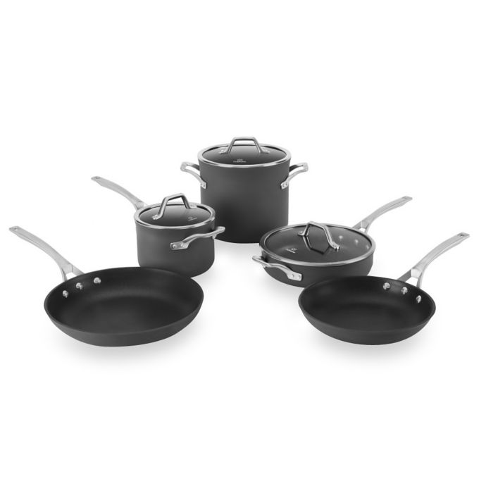 Calphalon® Signature™ Nonstick 8Piece Cookware Set Bed Bath & Beyond