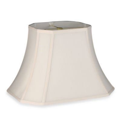 Small & Large Lamp Shades | Chandelier Shades - Bed Bath & Beyond - image of Mix & Match Large 18-Inch Shantung Cut Corner Rectangular Lamp  Shade in