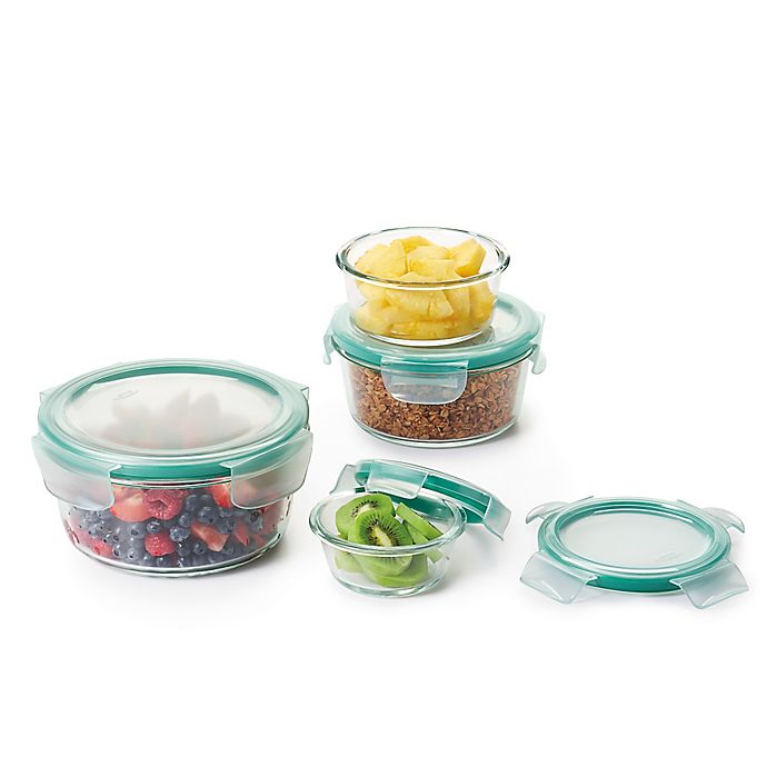 OXO Good Grips® Smart Seal Glass Round Food Storage Set