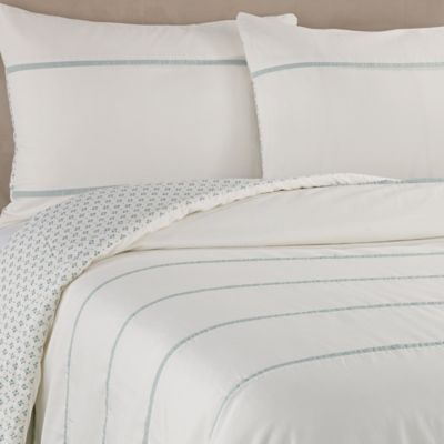 Real Simple® Corra Reversible Comforter Set in Cream ...