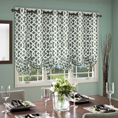 Trellis 63Inch Grommet Top TieUp Window Curtain Panel  Bed Bath  Beyond