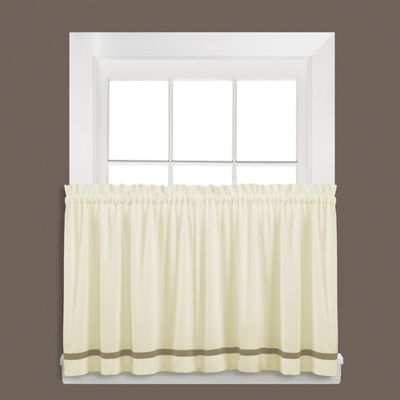 Buy Kate 36Inch Window Curtain Tier Pair in Tan from Bed Bath  Beyond