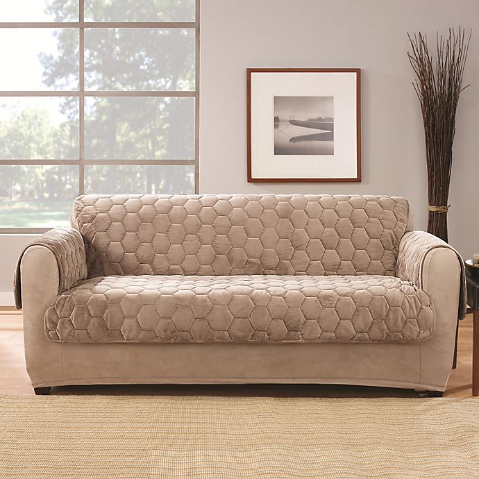 Sure Fit® Silky Touch Loveseat Protector