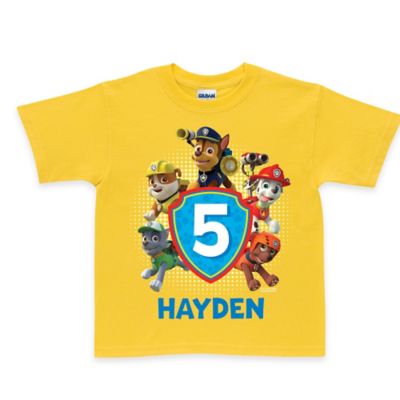 1st birthday paw patrol shirt