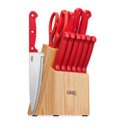 ginsu knife set with block