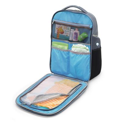 blue kiwi diaper backpack