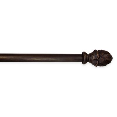 Buy Classic Home Andrews 8Foot Decorative Wooden Curtain Rod 3Piece Set in Antique Bronze from 