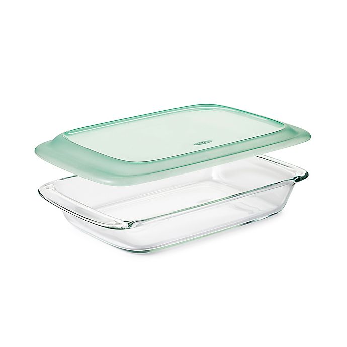 OXO Good Grips® 2 qt. Oblong Glass Baking Dish with Lid