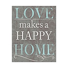 image of Love Makes a Happy Home Canvas Wall Art