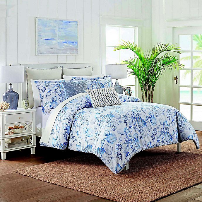 Coastal Living Sea Drift 3-Piece King Comforter Set in Blue