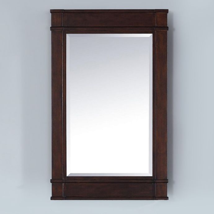 James Martin Furniture Madison 26Inch Mirror in Burnished Mahogany