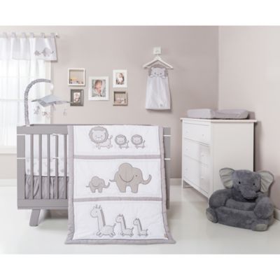 chevron crib set