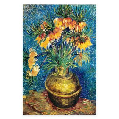 Vincent Van Gogh Vase with Flowers Canvas Wall Art - Bed ...