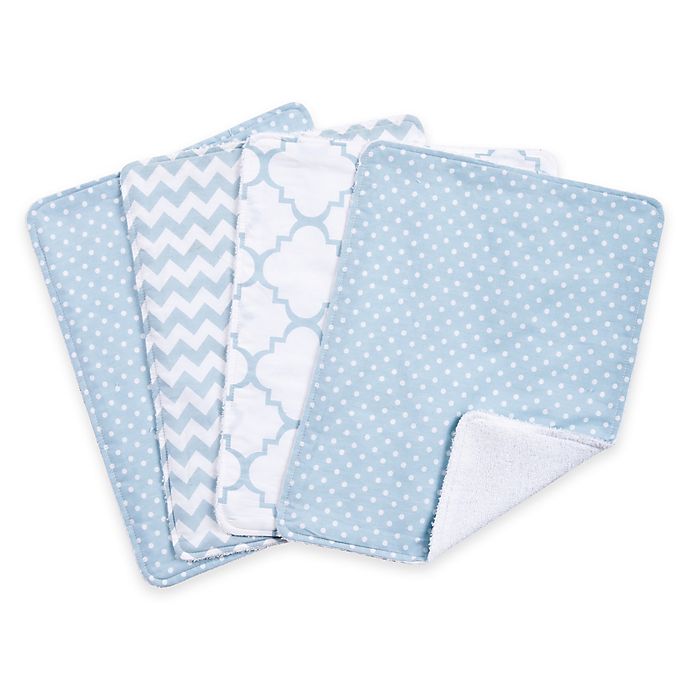 Trend Lab® 4-Pack Blue Sky Burp Cloth Set