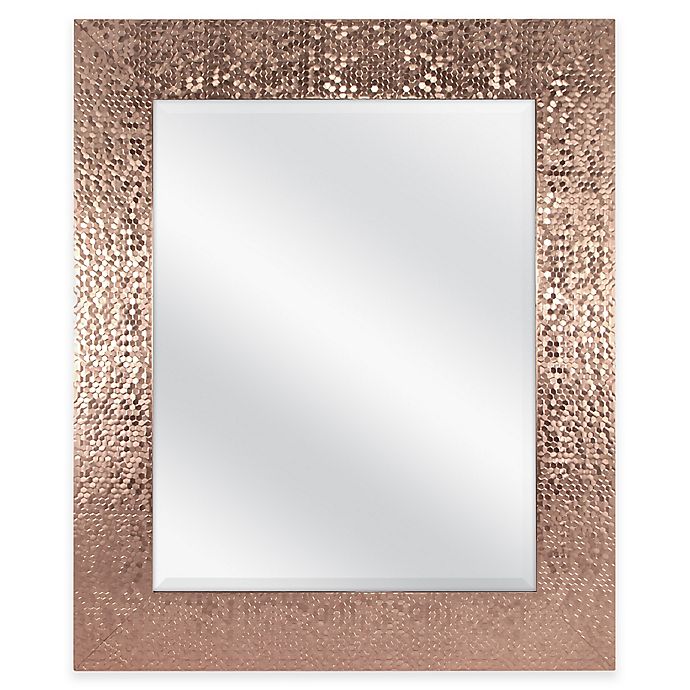 Door Solutions™ 36-Inch x 30-Inch Large Rectangular Sequin Mirror in Copper