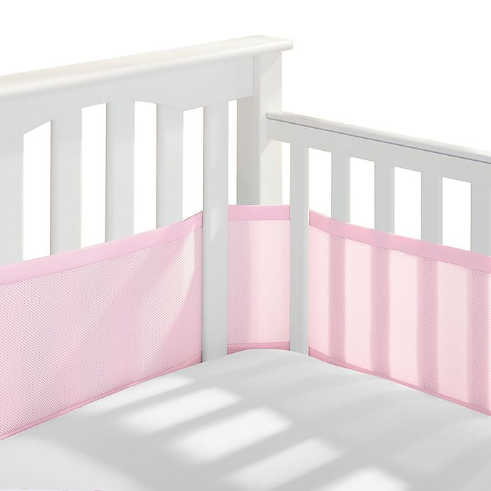 BreathableBaby® Mesh Crib Liner in Light Pink