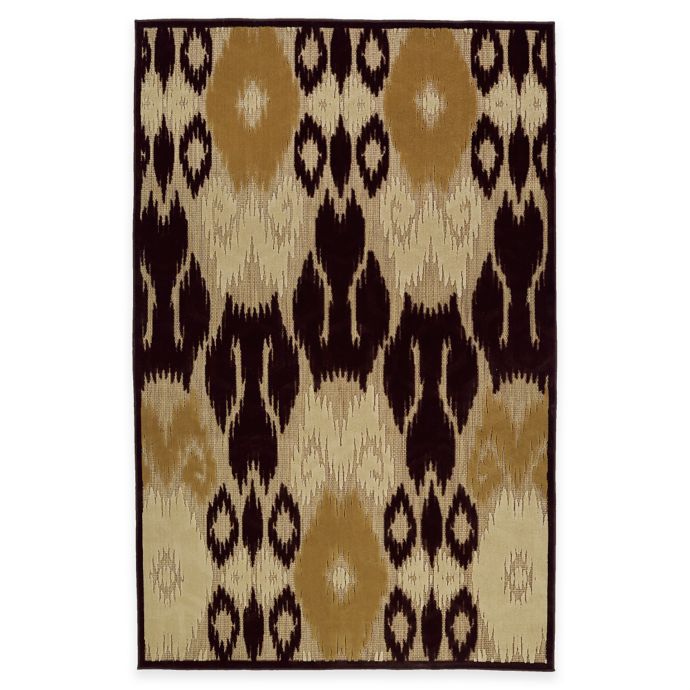 Kaleen Five Seasons Ikat Indoor/Outdoor Rug in Brown Bed Bath & Beyond