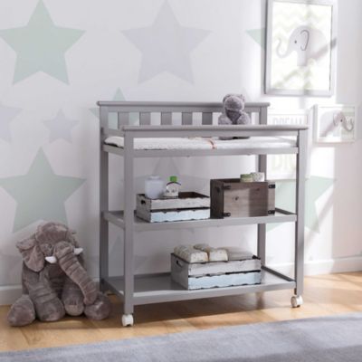 delta gray changing table