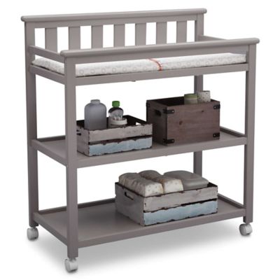 grey baby changing table