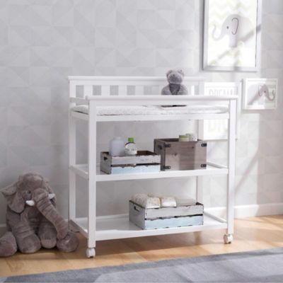 delta white changing table