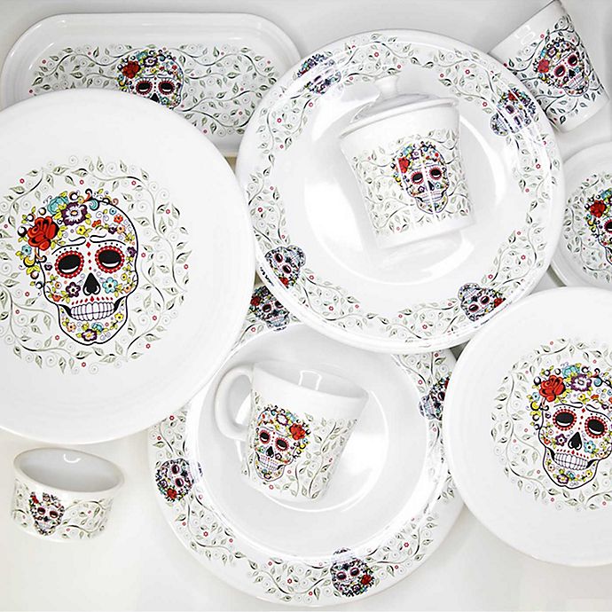 Fiesta® Halloween Sugar Skull Dinnerware Collection