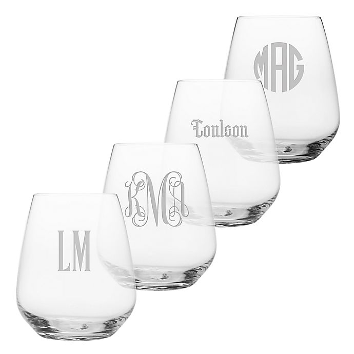 Susquehanna Glass Stemless Wine Glasses (Set of 4)