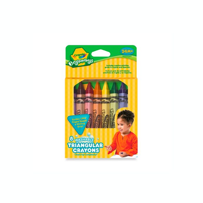 Crayola® Beginnings™ Washable Triangular Crayons (8-Count) | Bed Bath