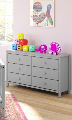 alpine 6 drawer double dresser