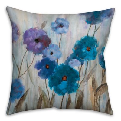 Painterly Florals Square Throw Pillow - Bed Bath & Beyond