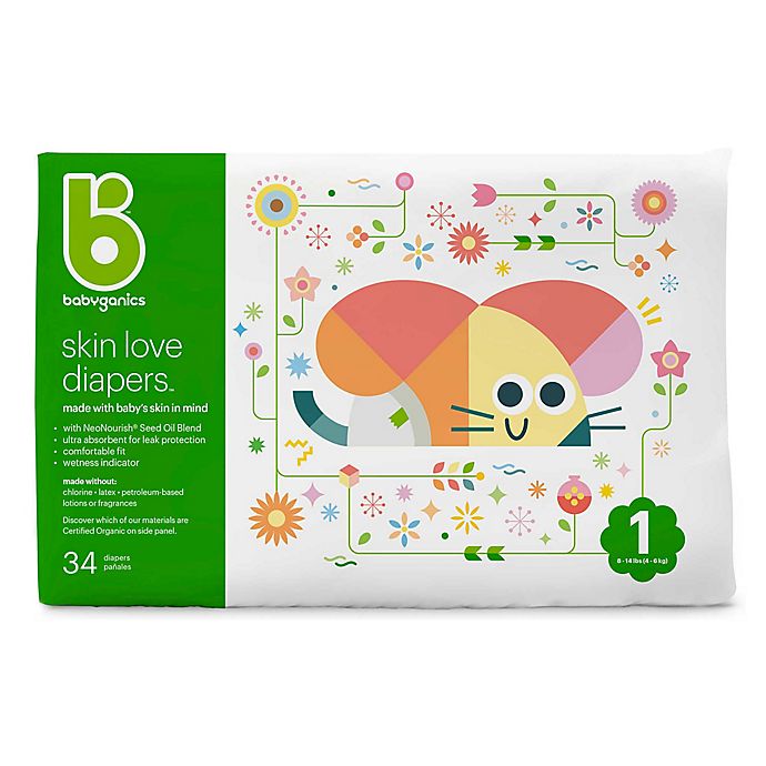 Babyganics™ Ultra Absorbent Diapers and Fragrance-Free Baby Wipes Collection