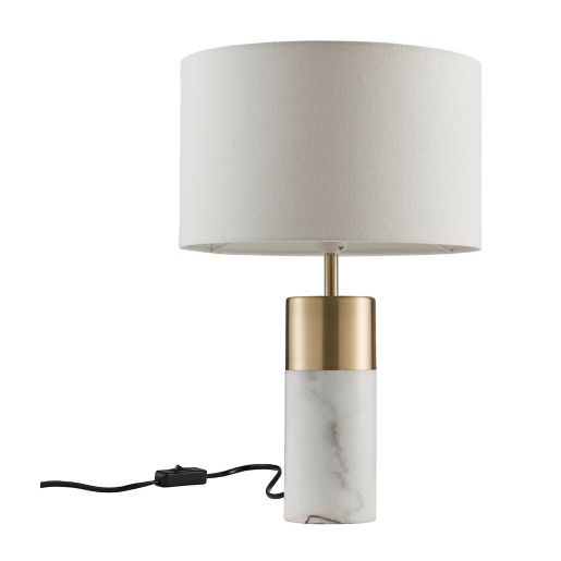 Versanora Trenton Table Lamp In White Brass Bed Bath Beyond