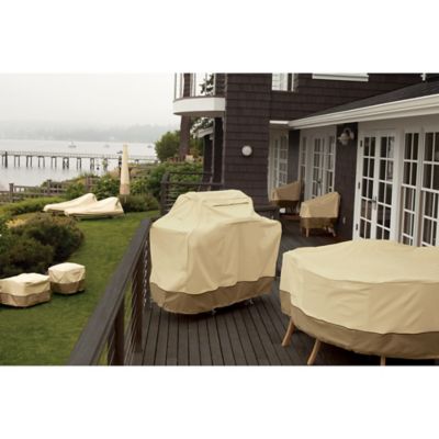 round patio table and chair cover with umbrella hole