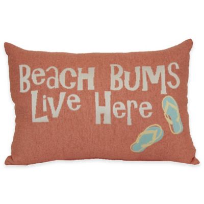 Beach Bums Tapestry Word Throw Pillow - Bed Bath & Beyond