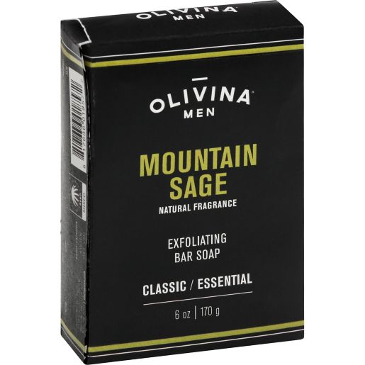 Olivina 6 Oz Men Exfoliating Bar Soap In Mountain Sage Bed Bath Beyond