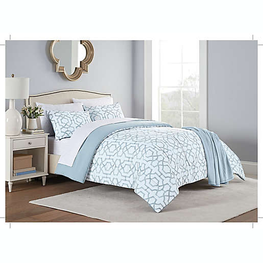Stratford 8 Piece Comforter Set In Aqua, Bed Bath And Beyond Down Comforters King