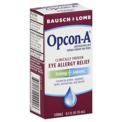 Buy Bausch + Lomb Opcon-A® .5 oz. Eye Allergy Relief Drops from Bed