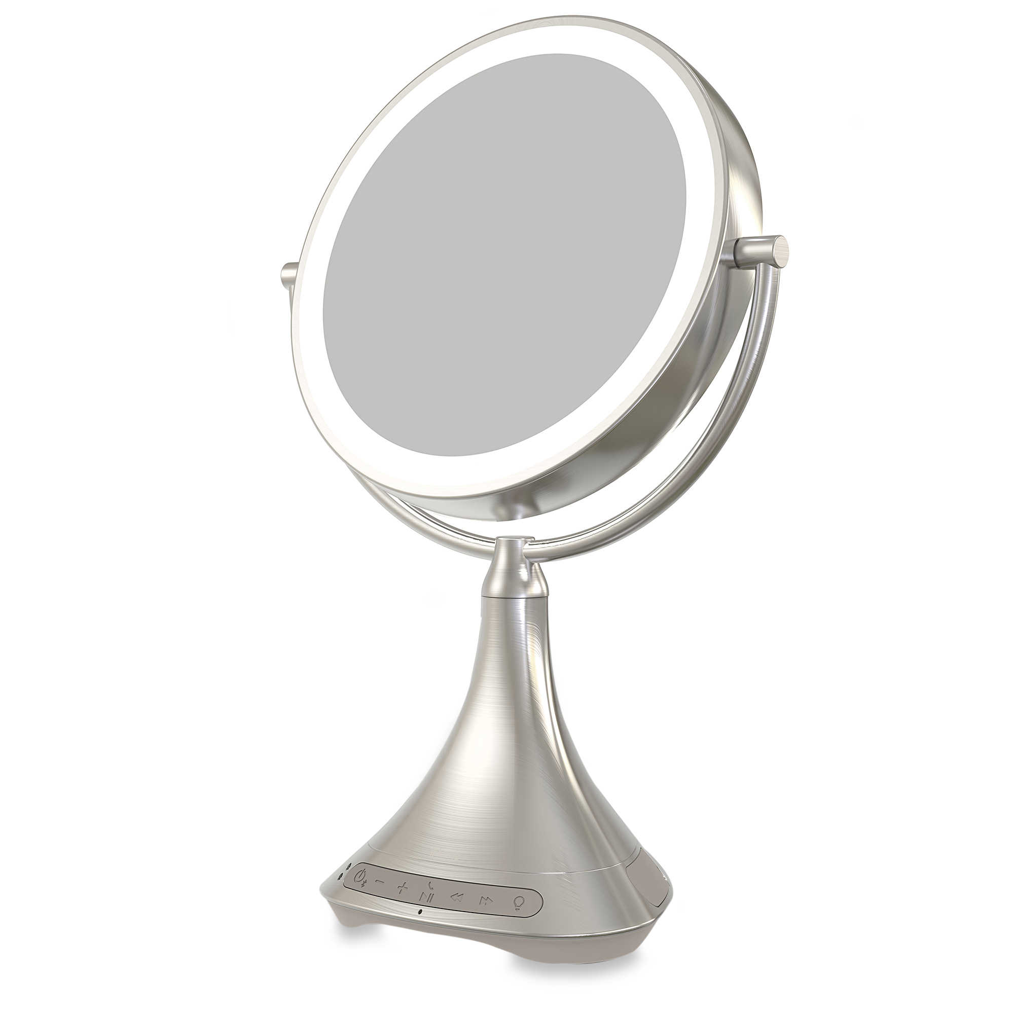 iHome 1X 7X Portable Double Sided 9 Inch Vanity Mirror with