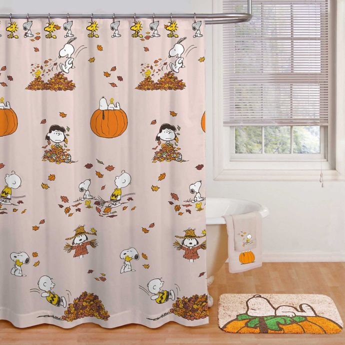 Peanuts Harvest Shower Curtain Collection Bed Bath Beyond