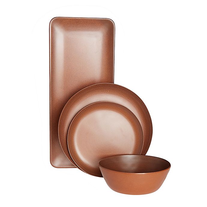 Bee & Willow™ Melamine and Bamboo Dinnerware Collection in Clay Red