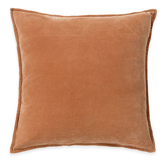 Surya Velizh 22-Inch Square Throw Pillow in Rust