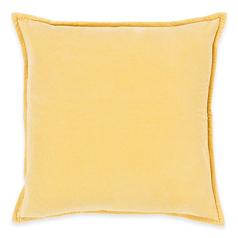 Buy Surya Velizh 20-Inch Square Throw Pillow in Gold from Bed Bath & Beyond