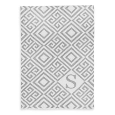 Buy Tadpoles by Sleeping Partners Ultra-Soft Knit Greek Key Blanket in Grey ...
