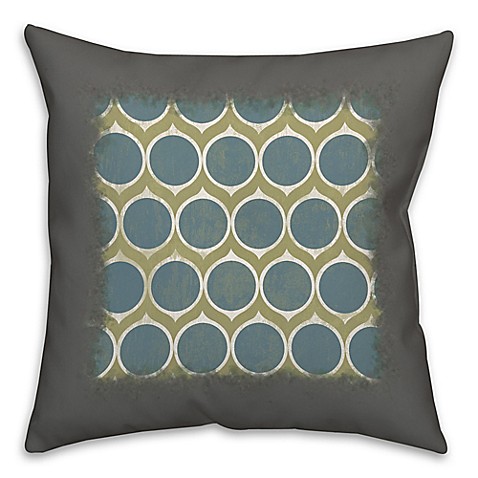 Blue Circles Abstract Throw Pillow - Bed Bath & Beyond