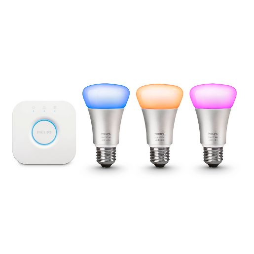 Philips Hue White And Color Ambiance A19 Wireless Lighting System Starter Kit Bed Bath Beyond 