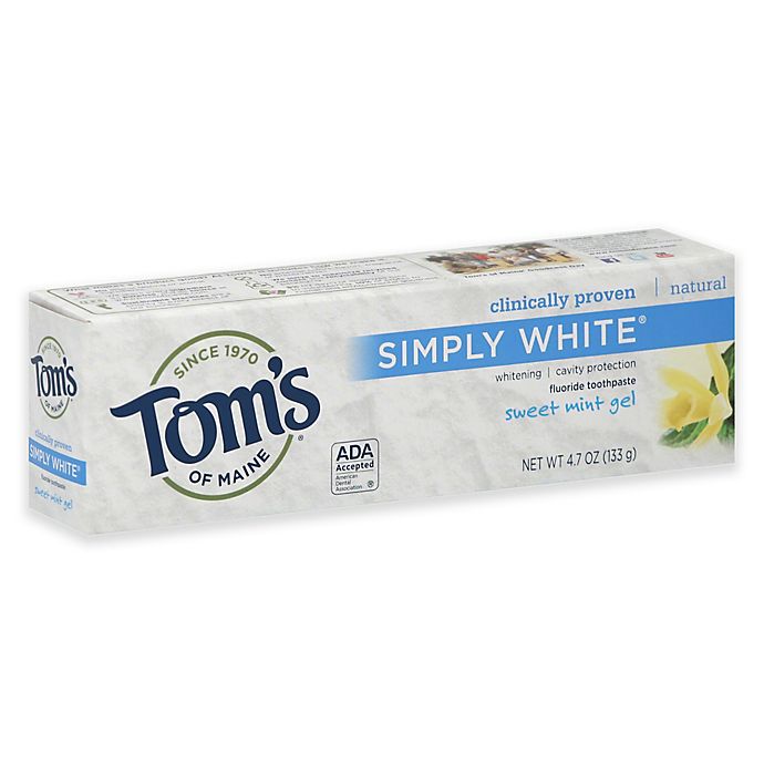 Tom's of Maine 4.7 oz. Simply White Fluoride Toothpaste in Sweet Mint Gel